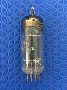RCA 12BH7 12BH7A Vacuum Tube Valve Black Plate Copper Support Rods NOS NIB
