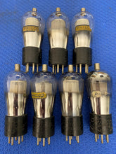 Load image into Gallery viewer, 7 Philco Type / Number 24 #24 24A Vacuum Tubes Valves Globe Balloon Mesh Plate Lot Of Seven
