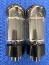 Load image into Gallery viewer, Matched Pair Sylvania EL34 6CA7 Fat Boy Output Tubes Valves NOS-Testing
