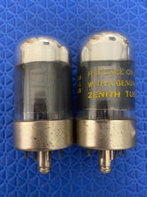Load image into Gallery viewer, Matched Pair Zenith 7B8 Vacuum Tubes
