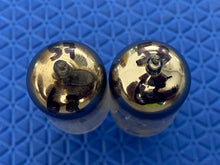 Load image into Gallery viewer, Matched Pair Sylvania Black Plate 12AU7 ECC82 Vacuum Tubes Valves 14MM Narrow Plate Early Production
