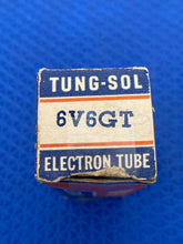 Load image into Gallery viewer, Tung-Sol 6V6 6V6GT Vacuum Tube Valve Black And Silver Glass For Your Univalve NOS NIB
