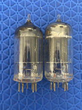 Load image into Gallery viewer, Matched Pair RCA 12AX7 / ECC82 Vacuum Tubes Valves 17MM Slant-Getter Black Plate
