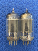 Load image into Gallery viewer, Matched Pair RCA 12AU7 12AU7A ECC82 Black Plate Vacuum Tubes Valves
