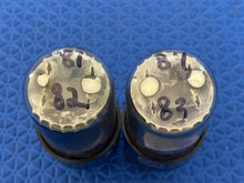 Load image into Gallery viewer, Matched Pair General Electric GE 12SN7 12SN7GT Vacuum Tubes Copper Support Rods NOS-Testing
