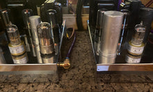 Load image into Gallery viewer, Matched Pair RCA Clear Top 12AU7 12AU7A Vacuum Tubes Valves Steel Support Rods
