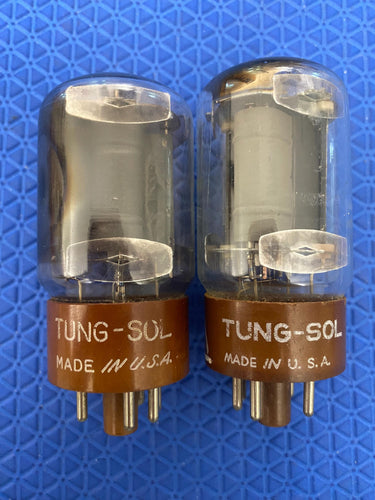 Matched Pair Tung-Sol 6AR6 JAN-CTL-6AR6 6098 Milspec Industrial Vacuum Tubes Valves NOS-Testing