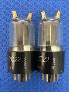 Matched Pair Ken-Rad 2C22 JANCKR2C22 7193 Vacuum Tubes Valves Milspec Black Plate NOS NIB