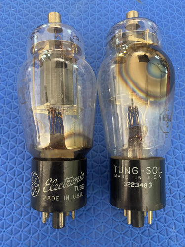2 US-Made 6BG6 6BG6G Vacuum Tubes Valves Shoulder ST-Shape NOS-Testing Lot Of Two