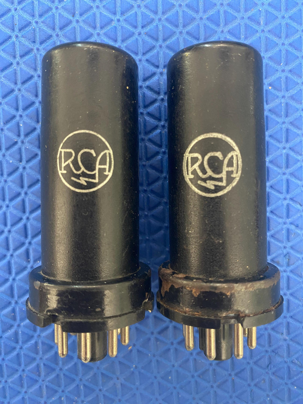 Matched Pair RCA 6N7 Vacuum Tubes Valves