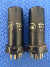 Load image into Gallery viewer, Matched Pair RCA 6N7 Vacuum Tubes Valves
