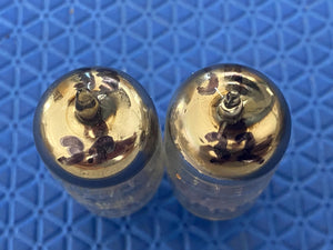 Matched Pair General Electric JG-5751 5751 12AX7 /ECC83 3 Mica O-Getter Milspec / Industrial Vacuum Tubes Valves