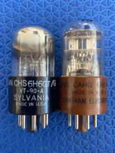 Load image into Gallery viewer, 2 US-Made 6H6 6H6GT VT90A VT-90-A Vacuum Tubes Valves Milspec Lot Of Two
