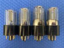 Load image into Gallery viewer, 4 US-Made 6X5 6X5GT Vacuum Tubes Valves Rectifiers Lot Of Four
