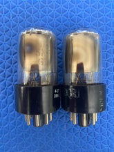 Load image into Gallery viewer, Matched Pair General Electric GE 12SN7 12SN7GT Vacuum Tubes Valves Copper Support Rods NOS-Testing
