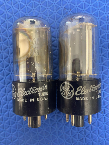 2 General Electric GE 6AX4 6AX4GT Vacuum Tubes Valves Rectifiers Lot Of Two