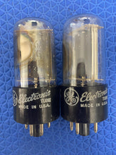 Load image into Gallery viewer, 2 General Electric GE 6AX4 6AX4GT Vacuum Tubes Rectifiers Lot Of Two
