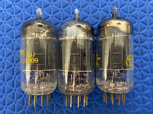 Load image into Gallery viewer, 3 Westinghouse 12AU7 12AU7A ECC82 Black Plate Vacuum Tubes Valves Lot Of Three
