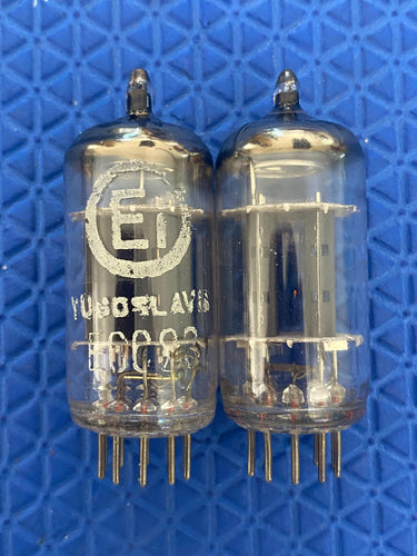 Matched Pair EI Smooth Plate 12AX7 ECC83 Vacuum Tubes Valves NOS-Testing