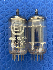 Matched Pair EI Smooth Plate 12AX7 ECC83 Vacuum Tubes Valves NOS-Testing