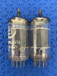 Matched Pair EI Smooth Plate 12AX7 ECC83 Vacuum Tubes Valves NOS-Testing