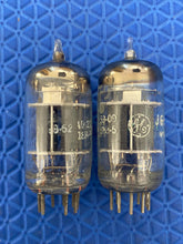 Load image into Gallery viewer, Matched Pair General Electric JG-5751 5751 12AX7 /ECC83 3 Mica O-Getter Milspec / Industrial Vacuum Tubes Valves

