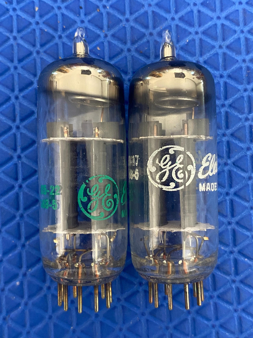 Matched Pair General Electric GE 12BH7 12BH7A Vacuum Tubes Valves 12AU7 Substitute For Tube Rolling NOS NIB