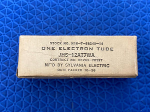 Sylvania JHS-12AT7WA 12AT7 ECC81 Vacuum Tube Valve Milspec Triple 3 Mica NOS NIB For Your Univalve