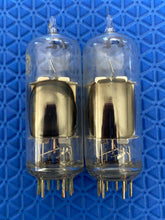 Load image into Gallery viewer, Matched Pair RCA Clear Top 12HG7 12BY7 Vacuum Tubes Valves NOS-Testing
