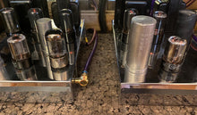 Load image into Gallery viewer, Matched Pair General Electric GE 6SN7 6SN7GTA Vacuum Tubes Valves Copper Support Rods
