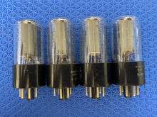 Load image into Gallery viewer, 4 RCA 50L6 50L6GT Vacuum Tubes Black Plate Clear Bottle Lot Of Four
