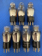 Load image into Gallery viewer, 7 US-Made Number / Type 76 #76 Vacuum Tubes Valves Lot Of Seven
