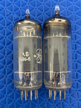 Load image into Gallery viewer, Matched Pair General Electric GE 6FQ7 / 6CG7 Vacuum Tubes Valves NOS NIB Copper Support Rods Top Filaments
