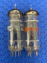 Load image into Gallery viewer, Matched Pair General Electric GE 6FQ7 / 6CG7 Vacuum Tubes Valves NOS NIB Copper Support Rods Top Filaments
