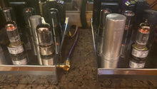 Load image into Gallery viewer, Matched Pair General Electric GE 6FQ7 / 6CG7 Vacuum Tubes NOS NIB Copper Support Rods Top Filaments
