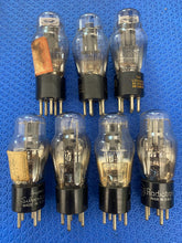 Load image into Gallery viewer, 7 US-Made Number / Type 76 #76 Vacuum Tubes Valves Lot Of Seven
