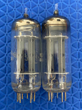 Load image into Gallery viewer, Matched Pair General Electric GE 6FQ7 / 6CG7 Vacuum Tubes Valves NOS NIB Copper Support Rods Top Filaments
