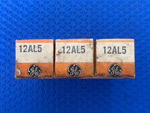 Load image into Gallery viewer, 3 General Electric GE 12AL5 Vacuum Tubes Lot Of Three
