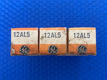 Load image into Gallery viewer, 3 General Electric GE 12AL5 Vacuum Tubes Lot Of Three
