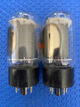 Load image into Gallery viewer, Matched Pair General Electric GE Uncle Doug 6L6 6L6GC Vacuum Tubes Valves
