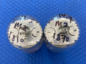 Matched Pair General Electric GE Uncle Doug 6L6 6L6GC Vacuum Tubes Valves