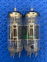 Load image into Gallery viewer, Matched Pair Sylvania Black Plate 12BY7 12BY7A Vacuum Tubes Valves
