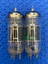 Load image into Gallery viewer, Matched Pair Sylvania Black Plate 12BY7 12BY7A Vacuum Tubes Valves
