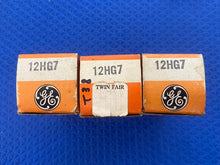 Load image into Gallery viewer, Matched Trio General Electric GE 12HG7 12GN7 12GN7A Vacuum Tubes Valves NOS NIB Fat Bottles

