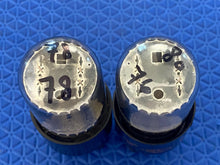 Load image into Gallery viewer, Matched Pair General Electric GE 6SN7 6SN7GTB Vacuum Tubes Valves Copper Support Rods NOS NIB
