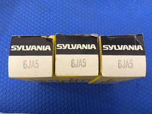 Load image into Gallery viewer, 3 Sylvania 6JA5 Vacuum Tubes Valves NOS NIB Lot Of Three
