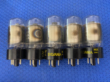 Load image into Gallery viewer, 5 Sylvania 25AV5 25AV5GA Vacuum Tubes Valves NOS NIB Lot Of Five
