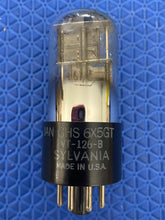 Load image into Gallery viewer, Sylvania JAN-CHS-6X5GT/B 6X5 VT126B Vacuum Tube Valve Black Plate Rectifier Milspec
