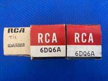 Load image into Gallery viewer, 3 RCA 6DQ6 6DQ6B 6GW6 Vacuum Tubes NOS NIB Lot Of Five
