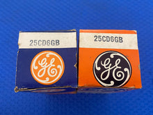 Load image into Gallery viewer, 2 General Electric GE 25CD6 25CD6GB Vacuum Tubes Valves NOS NIB Lot Of Two
